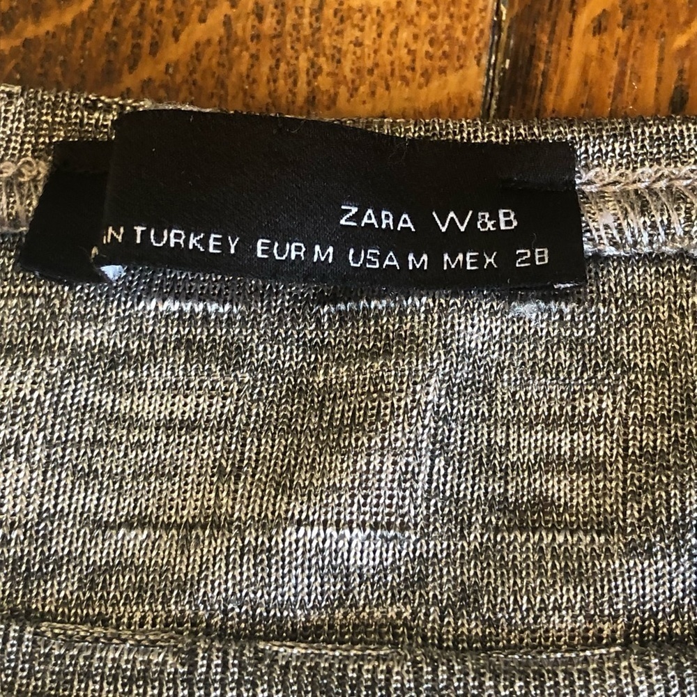 Zara silver metallic geometric tunic - Picture 3 of 6